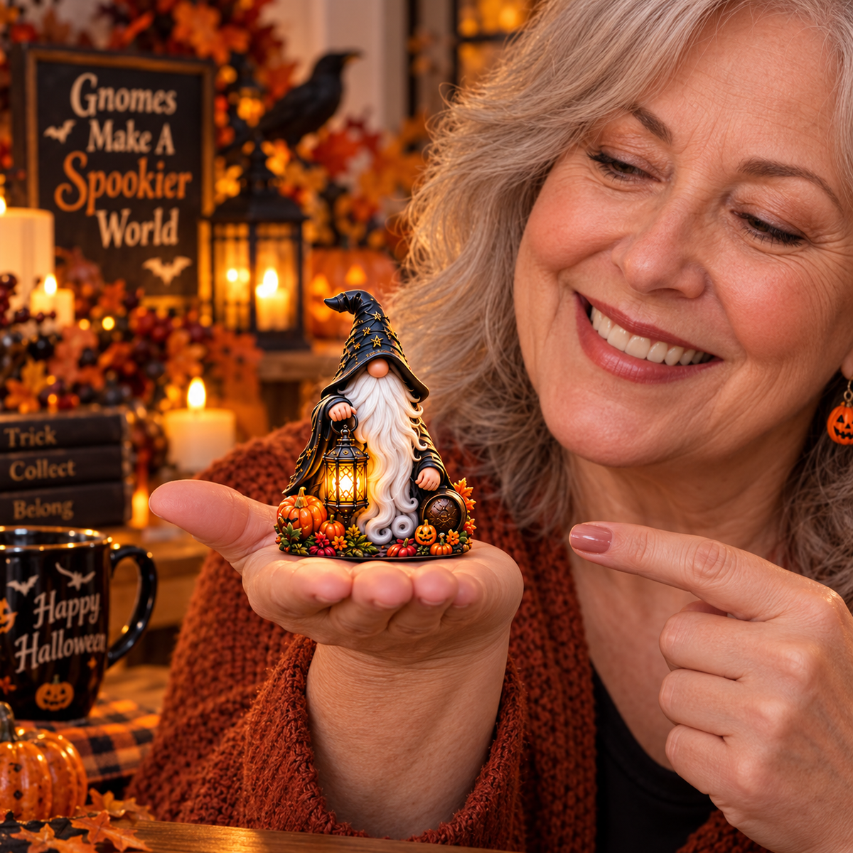 Halloween Gnomes 2026 – 24-Day Haunted Gnome Countdown Calendar with 24 Unique Collectible Miniatures, Spooky Halloween Gift for Gnome Lovers