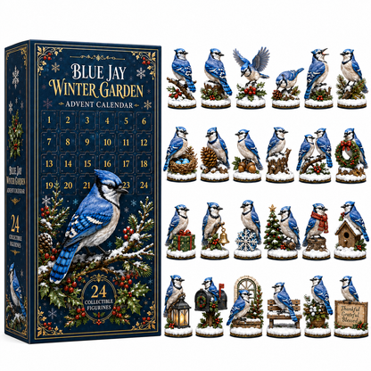 24-Day Blue Jay Advent Calendar | Collectible Figurine Christmas Countdown