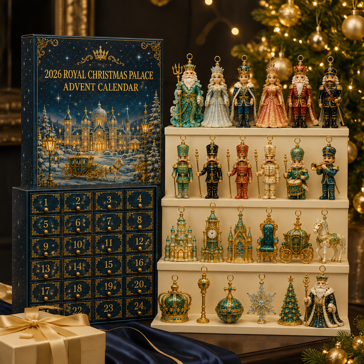 ✨2026 Royal Christmas Palace Luxury Countdown Gift Set