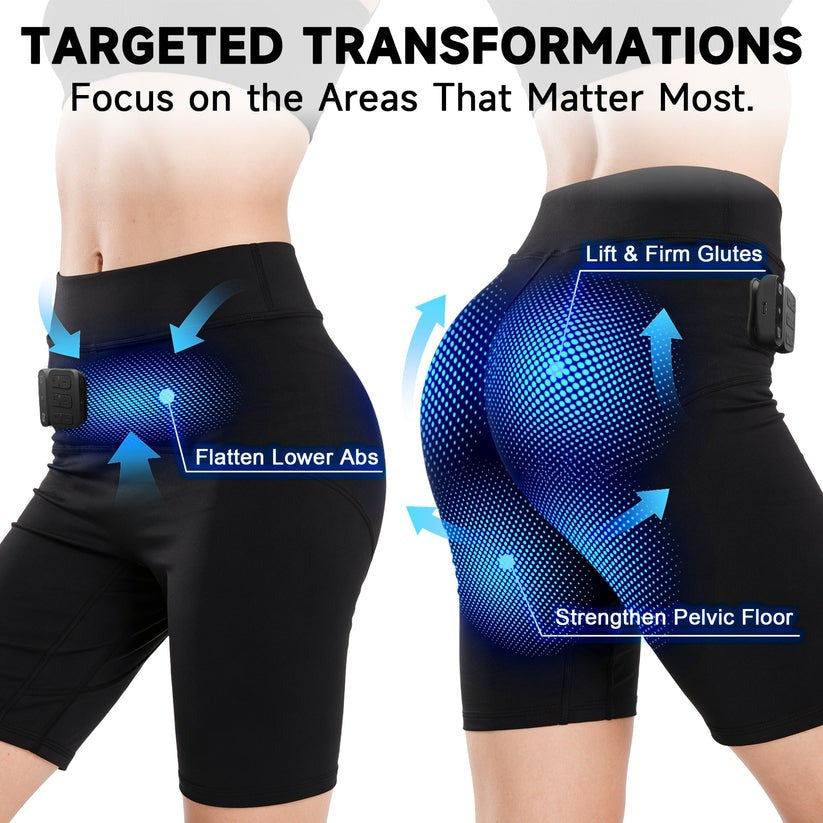 Monizes™ 3-Zone EMS Toning Shorts: Targeted Abdomen, Glutes & Pelvic Floor Support
