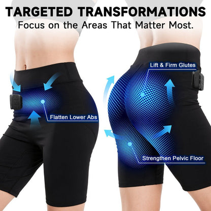 Monizes™ 3-Zone EMS Toning Shorts: Targeted Abdomen, Glutes & Pelvic Floor Support