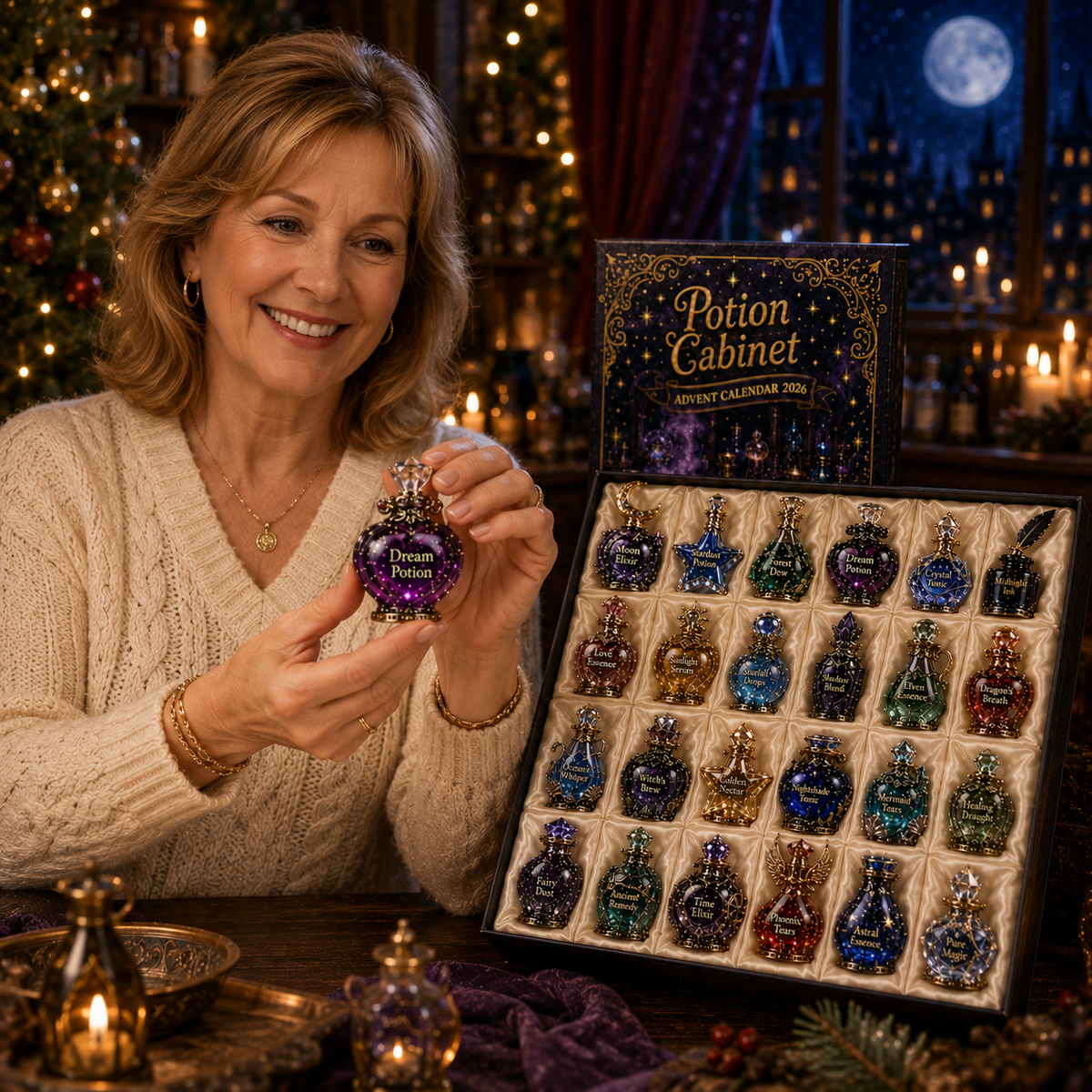 24 Days of Potion Magic – Crystal Potion Collectible Countdown Calendar 2026