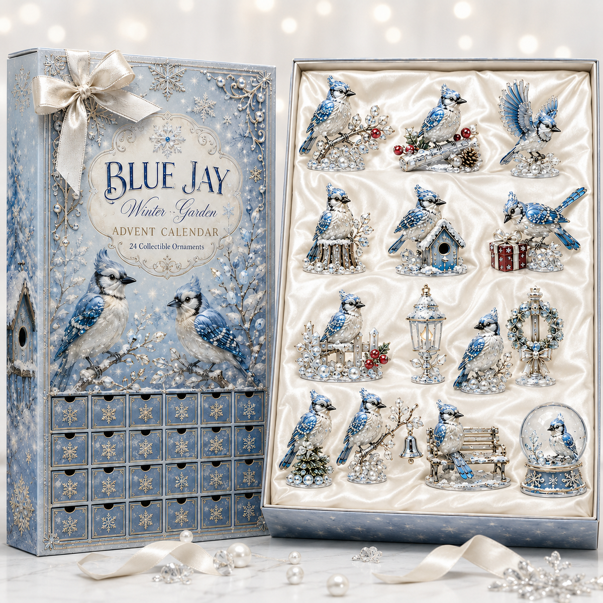 24-Day Blue Jay Advent Calendar | Collectible Figurine Christmas Countdown