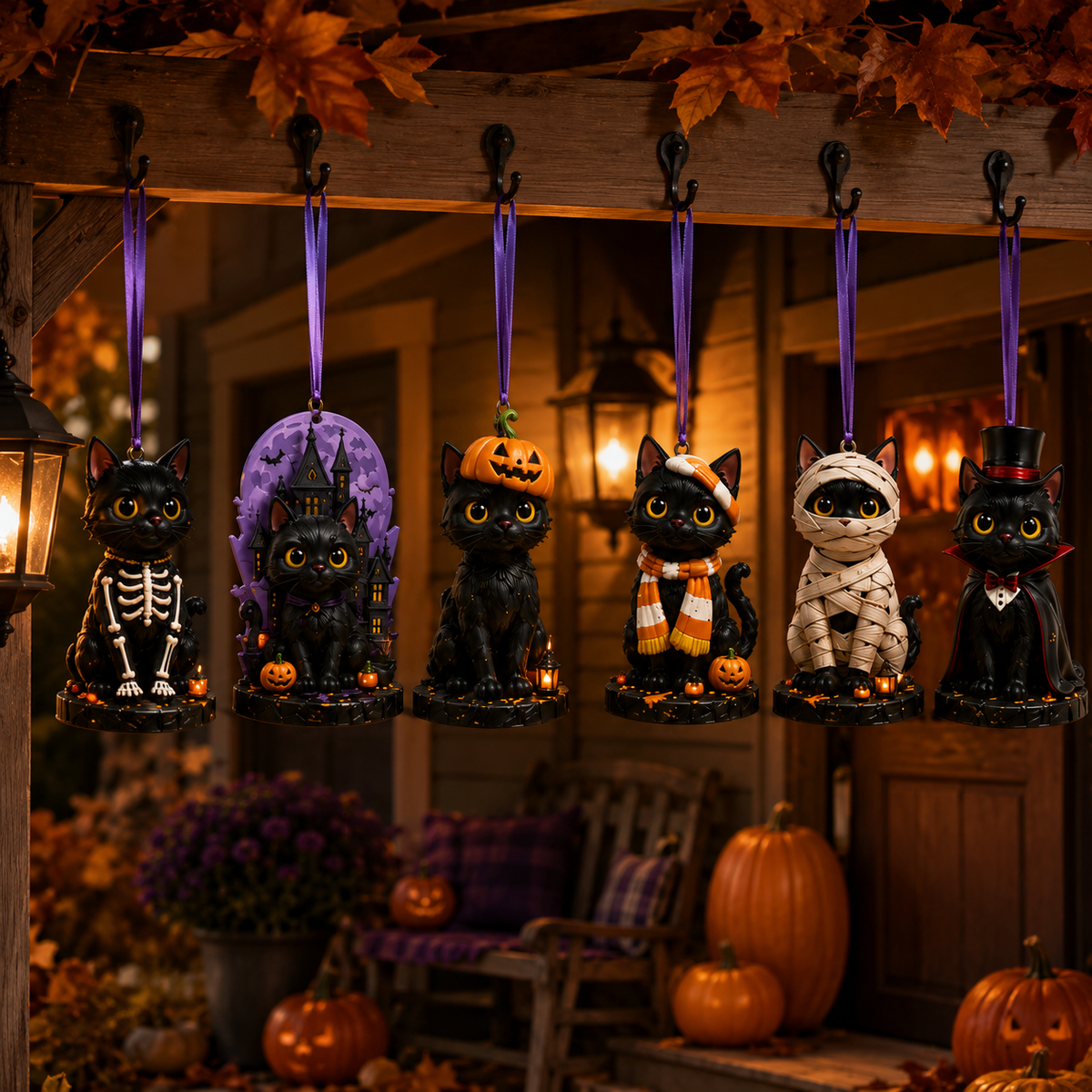 24-Day Christmas Advent Calendar – Halloween Black Cat Ornament | pinkdiy