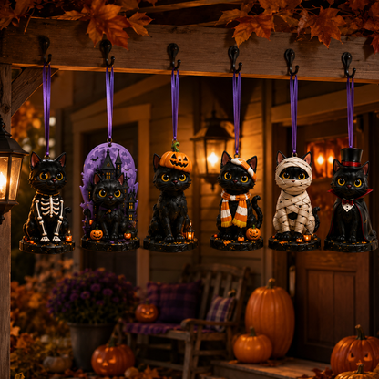 24-Day Christmas Advent Calendar – Halloween Black Cat Ornament | pinkdiy