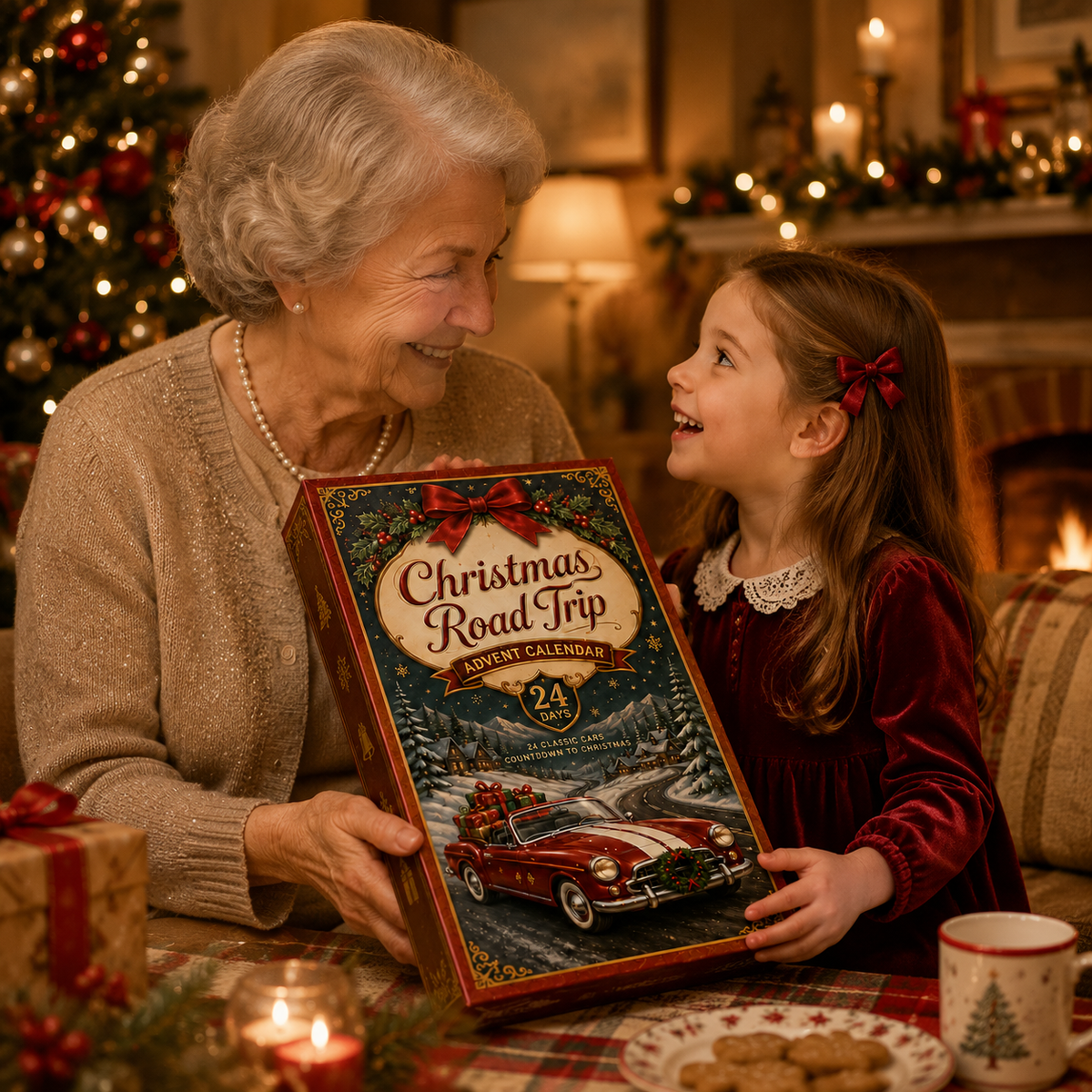 24-Day Christmas Car Advent Calendar | Countdown Blind Box Gift