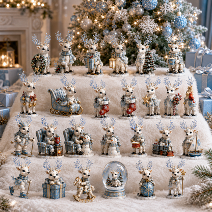 ✨24-Day Christmas Countdown Advent Calendar –Snowy Reindeer Ornament
