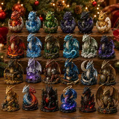 24-Day Dragon Advent Calendar | Christmas Countdown Blind Box Gift