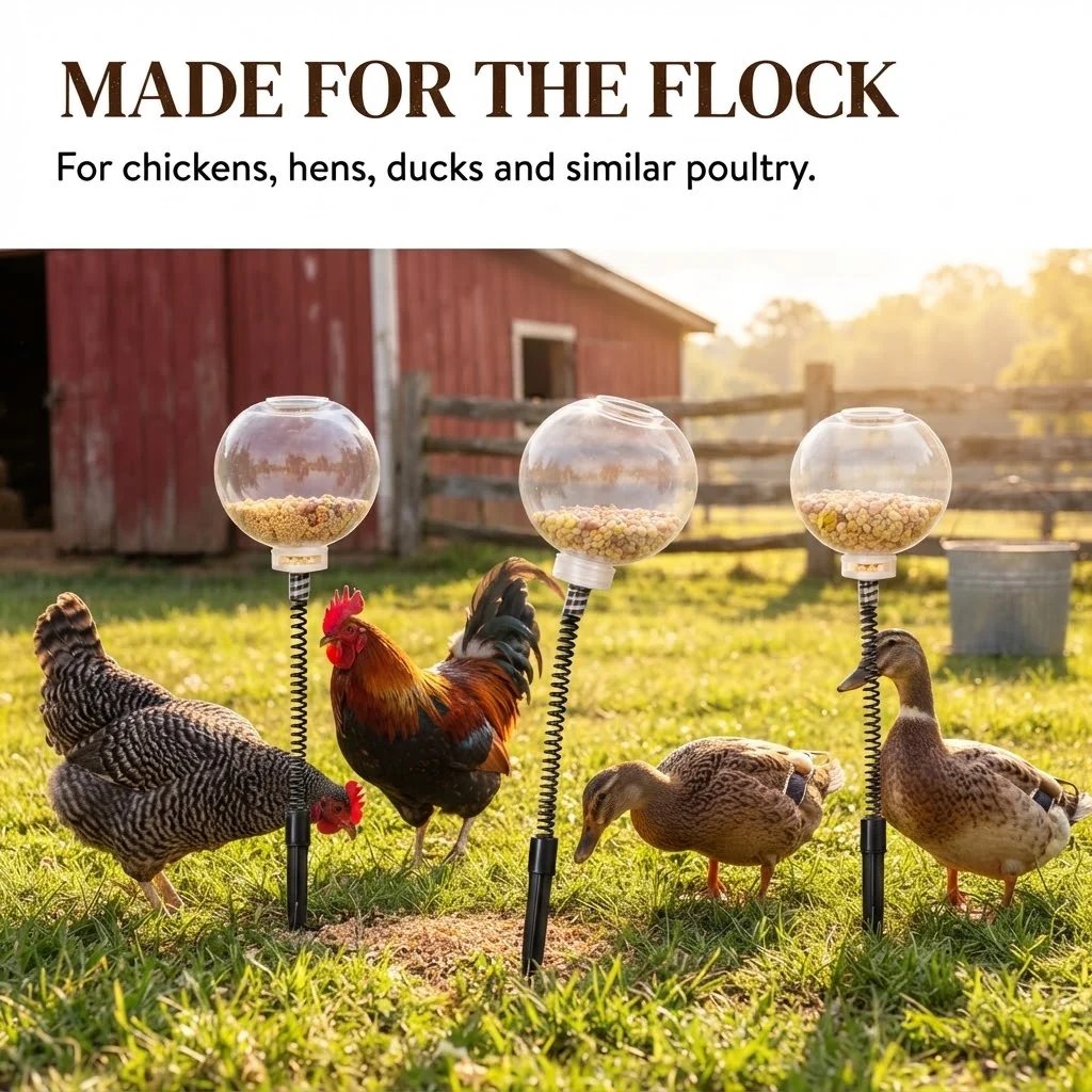 🔥 LAST DAY 49% OFF -📍Interactive Swinging Chicken Feeder Toy