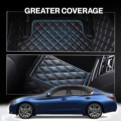 Elvie 2026 Premium 5-Layer Leather Custom Floor Mats for Cars