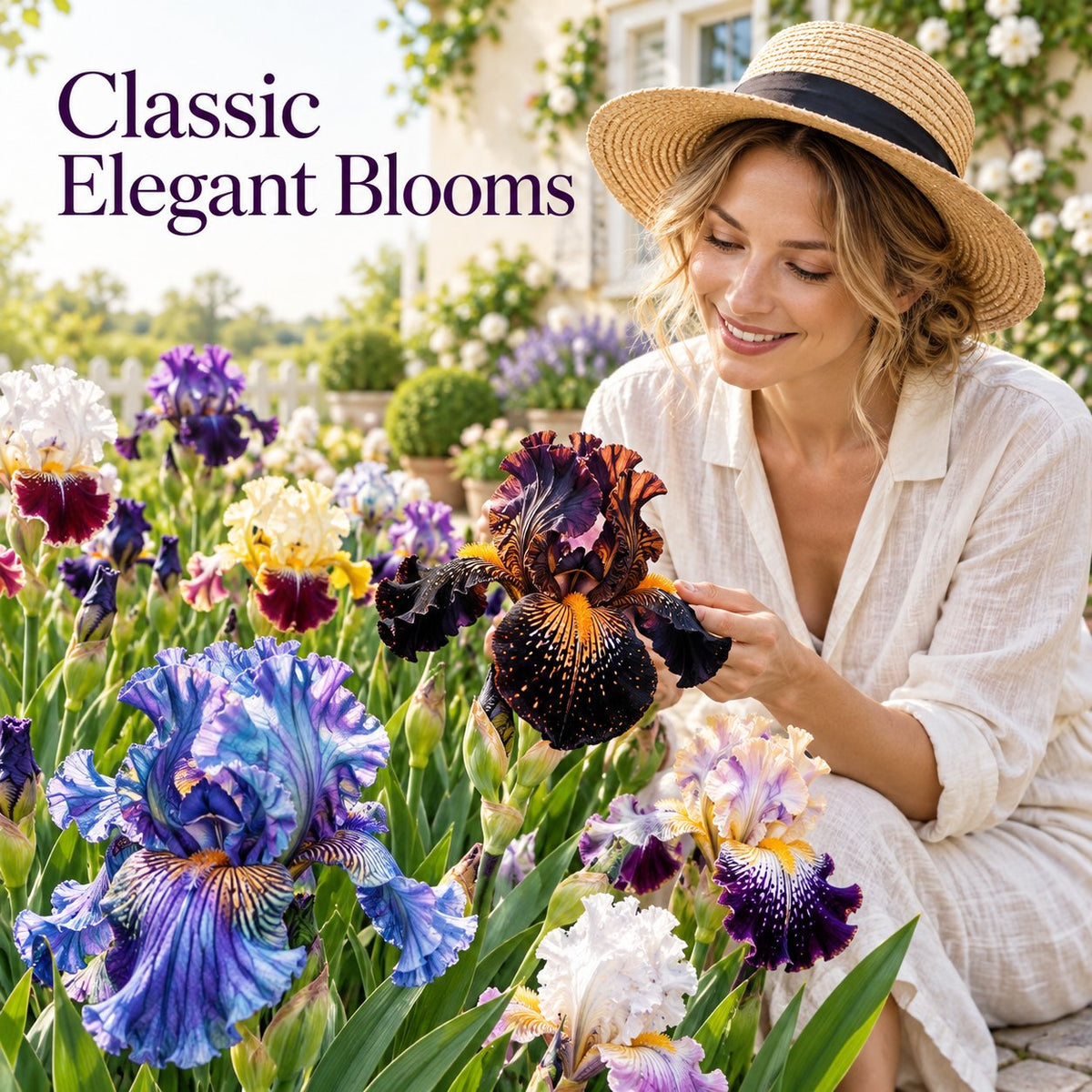 🌸 Cultiva Hermosas Flores de Iris de Colores Mezclados – Semillas Perennes Resistentes para el Jardín Exterior de tu Hogar