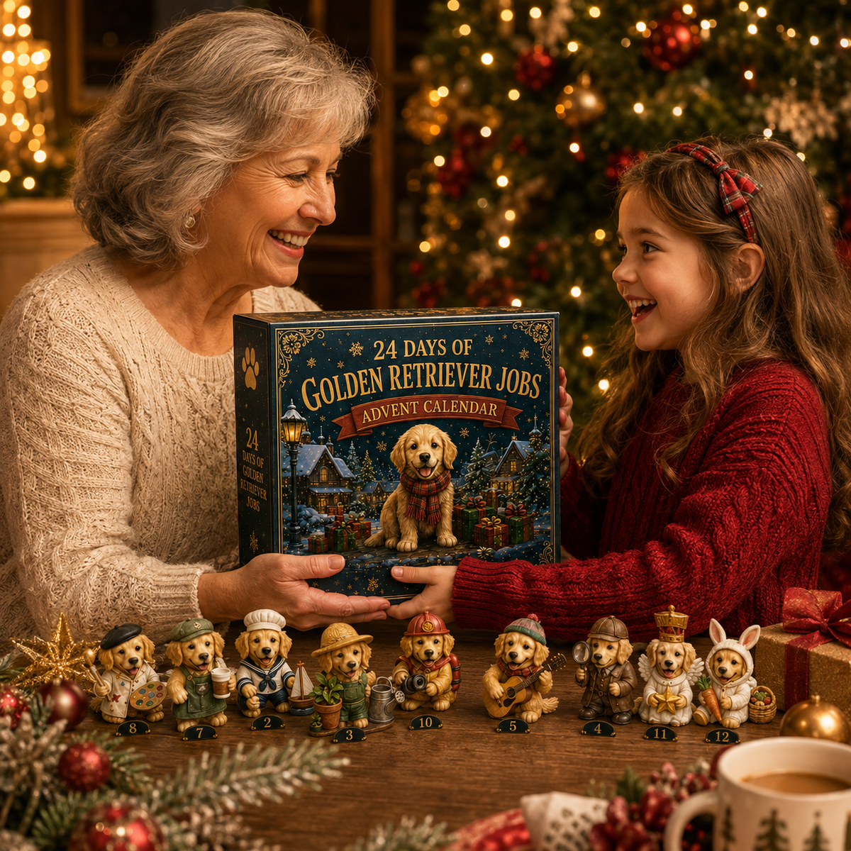 Golden Retriever Jobs Advent Calendar 2026 – 24 Days of Adorable Career-Themed Golden Retriever Miniatures & Christmas Surprises