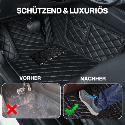 Elvie 2026 Alfombrillas de cuero de 5 capas hechas a medida para coches, de primera calidad