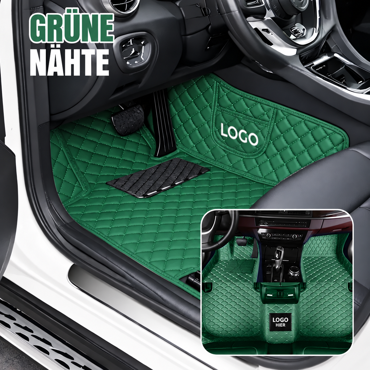Elvie 2026 Alfombrillas de cuero de 5 capas hechas a medida para coches, de primera calidad