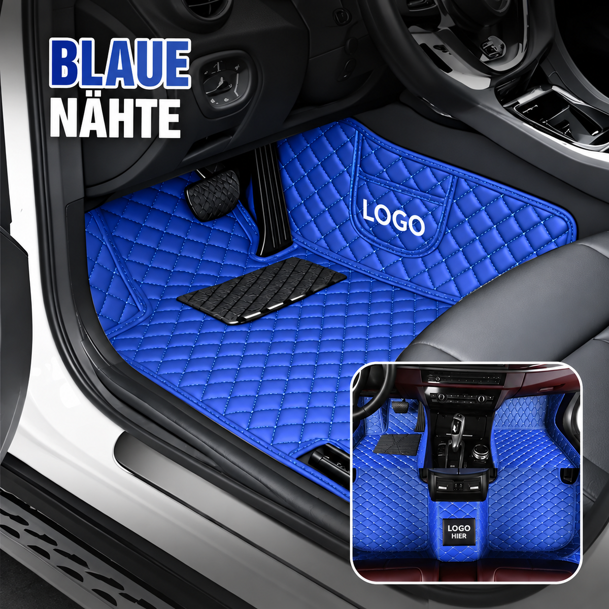 Elvie 2026 Alfombrillas de cuero de 5 capas hechas a medida para coches, de primera calidad