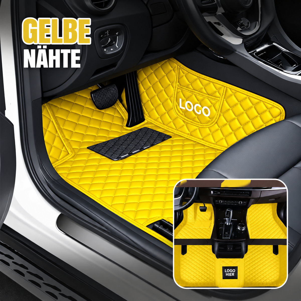 Elvie 2026 Alfombrillas de cuero de 5 capas hechas a medida para coches, de primera calidad
