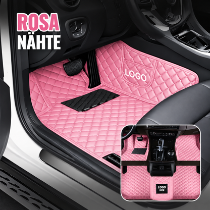 Elvie 2026 Alfombrillas de cuero de 5 capas hechas a medida para coches, de primera calidad