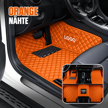 Elvie 2026 Alfombrillas de cuero de 5 capas hechas a medida para coches, de primera calidad