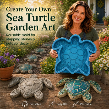 💥 ÚLTIMO DÍA 55% DE DESCUENTO - 🌊 Molde Reutilizable para Arte de Jardín Marino – Adoquines DIY