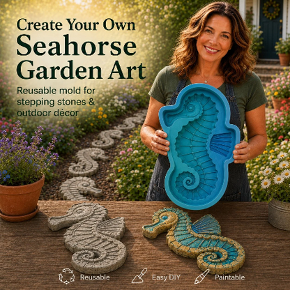 💥 ÚLTIMO DÍA 55% DE DESCUENTO - 🌊 Molde Reutilizable para Arte de Jardín Marino – Adoquines DIY