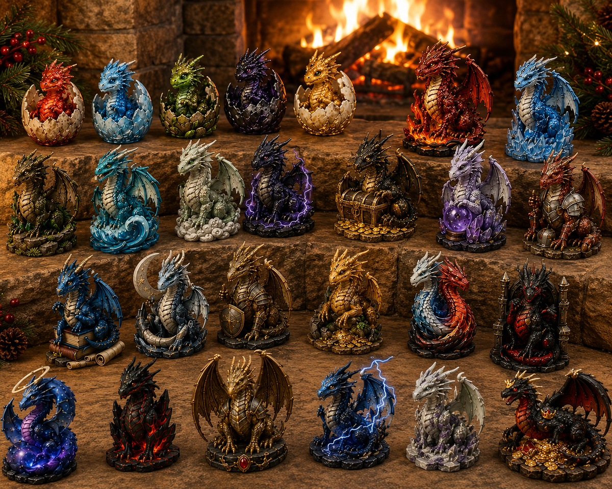 24-Day Dragon Advent Calendar | Christmas Countdown Blind Box Gift