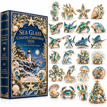 24 Days of Ocean Treasures — Sea Glass Coastal Christmas Advent Calendar 2026