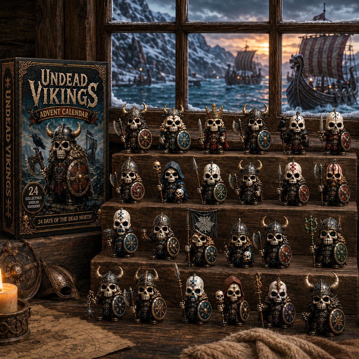 ⚔️Undead Vikings Advent Calendar 2026 – 24-Day Countdown with Collectible  Undead Warrior Miniatures