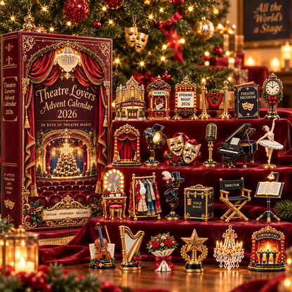 Theatre Lovers Advent Calendar 2026 – 24 Days of Theatre Magic Collectible Miniatures Christmas Countdown Gift