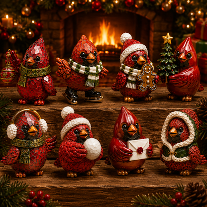 24-Day Advent Calendar | Cardinal Christmas Ornaments Countdown Gift