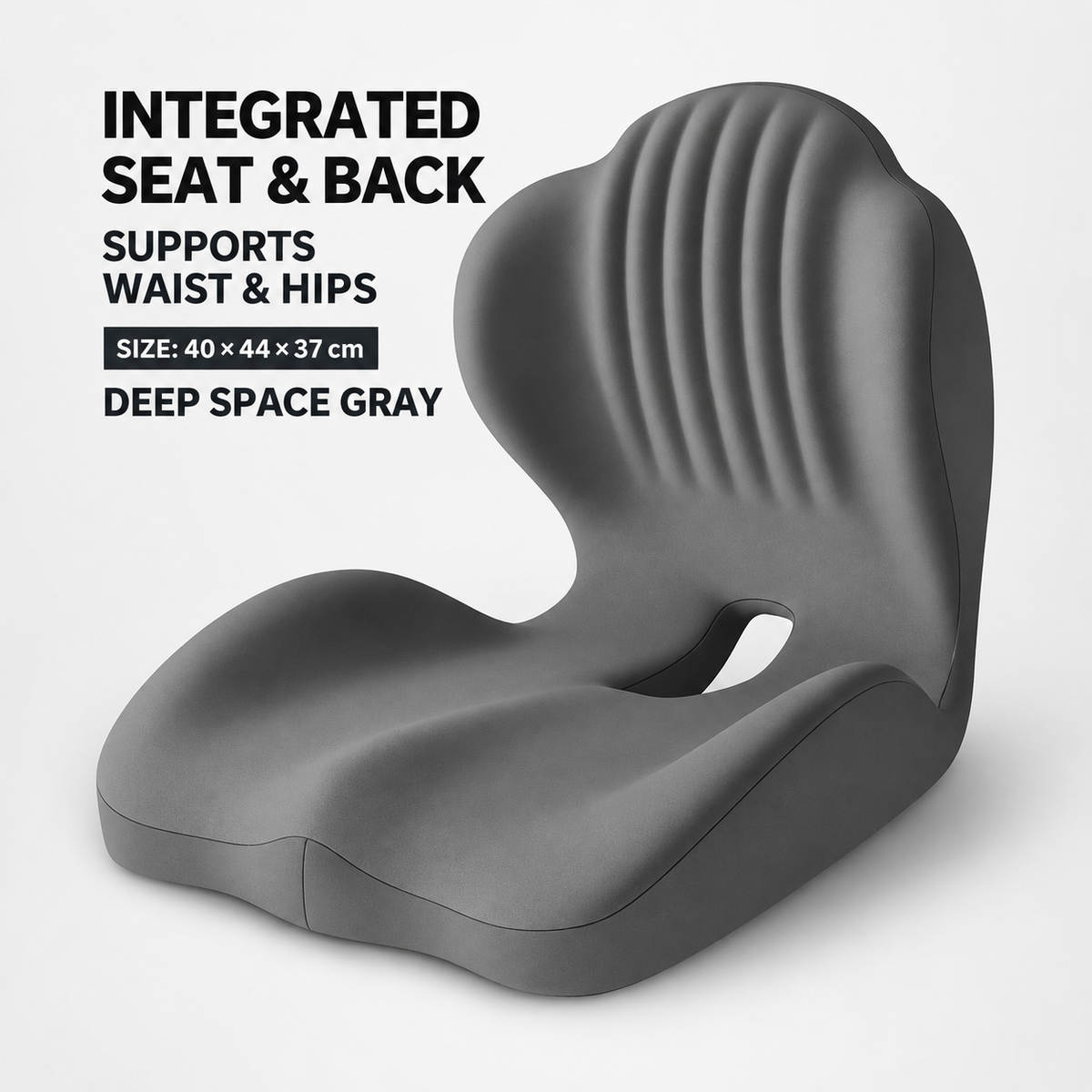 Monizes™ ErgoNest – Cojín Integrado de Asiento y Soporte Lumbar de Espuma Viscoelástica