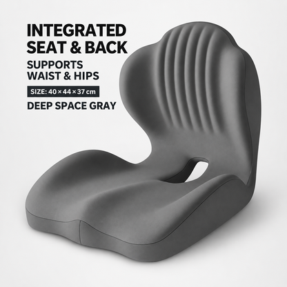 Monizes™ ErgoNest – Cojín Integrado de Asiento y Soporte Lumbar de Espuma Viscoelástica