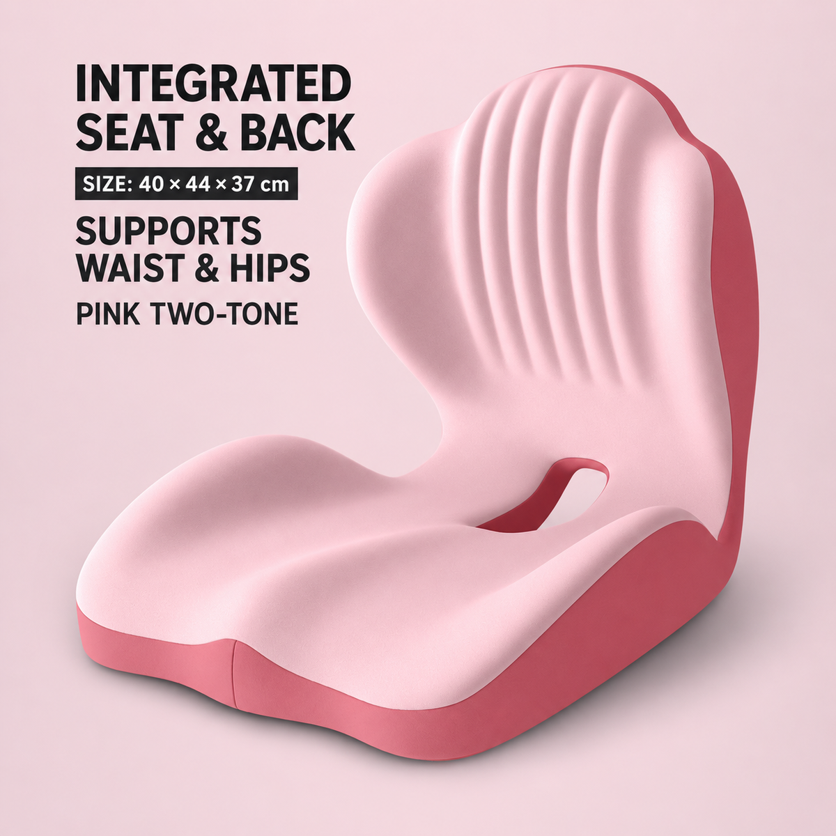 Monizes™ ErgoNest – Cojín Integrado de Asiento y Soporte Lumbar de Espuma Viscoelástica