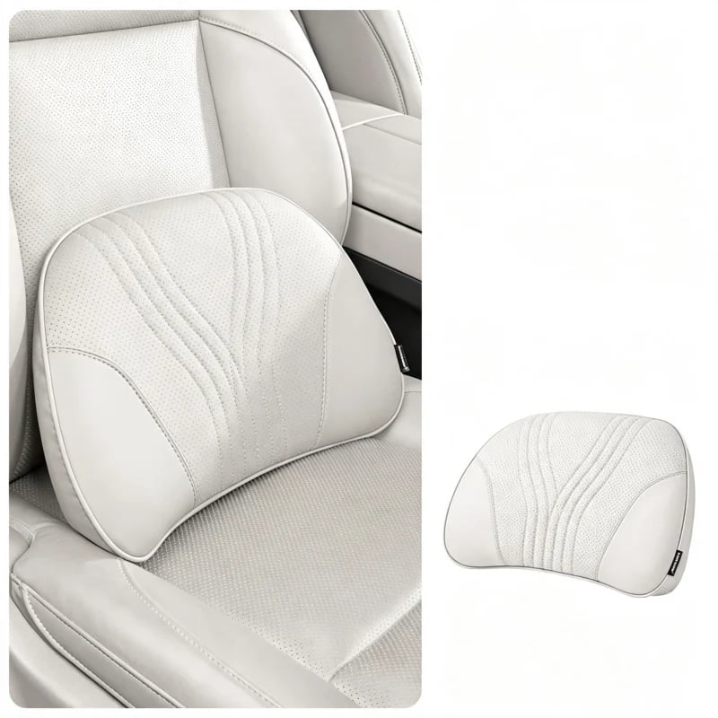 Almohada Monizes™ ergonómica de espuma viscoelástica para cuello y soporte lumbar para automóvil