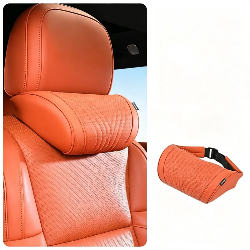 Almohada Monizes™ ergonómica de espuma viscoelástica para cuello y soporte lumbar para automóvil