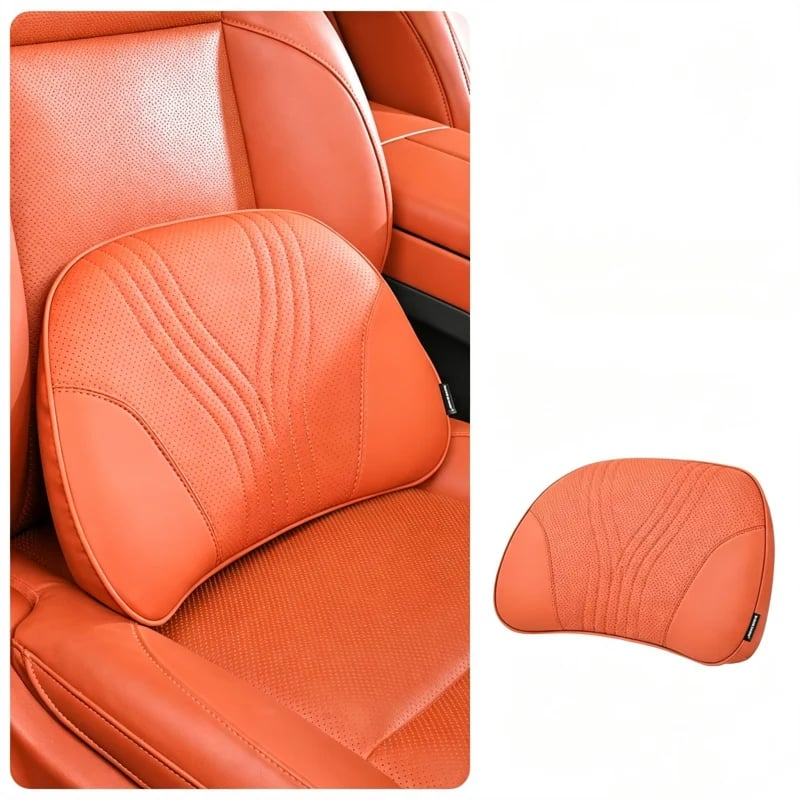 Almohada Monizes™ ergonómica de espuma viscoelástica para cuello y soporte lumbar para automóvil