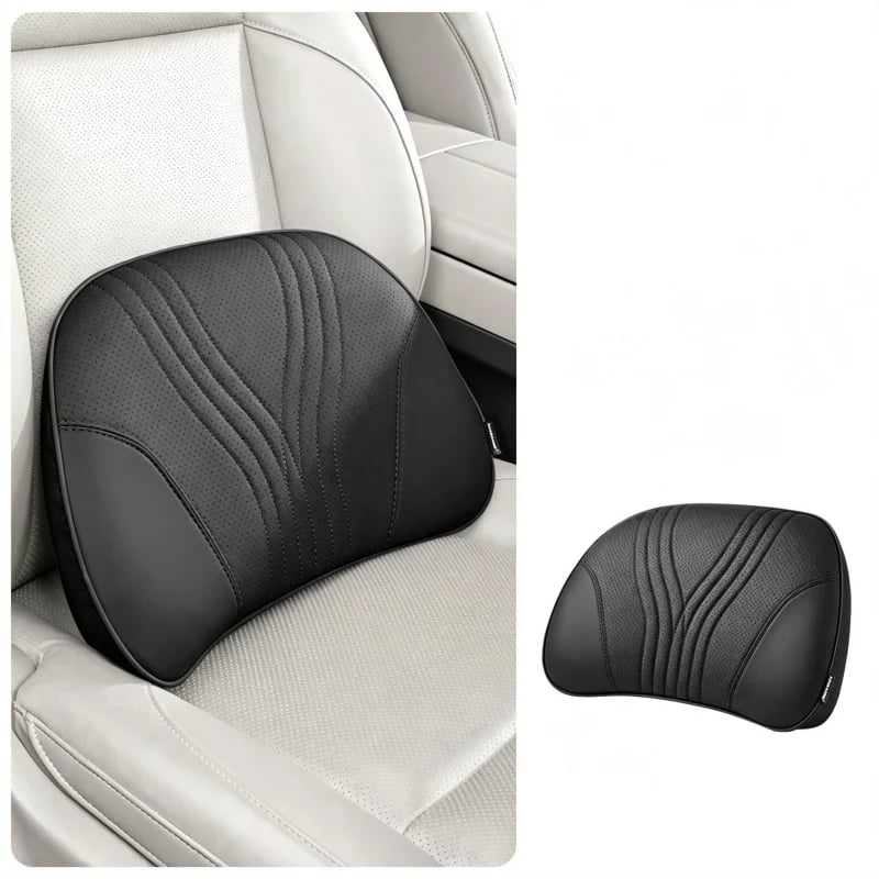 Almohada Monizes™ ergonómica de espuma viscoelástica para cuello y soporte lumbar para automóvil