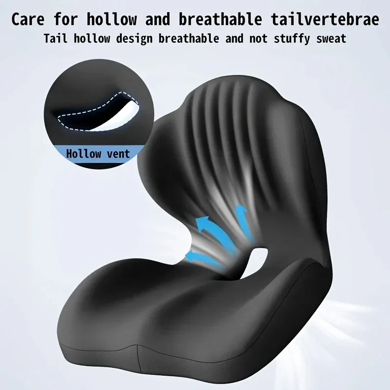 Monizes™ ErgoNest – Cojín Integrado de Asiento y Soporte Lumbar de Espuma Viscoelástica