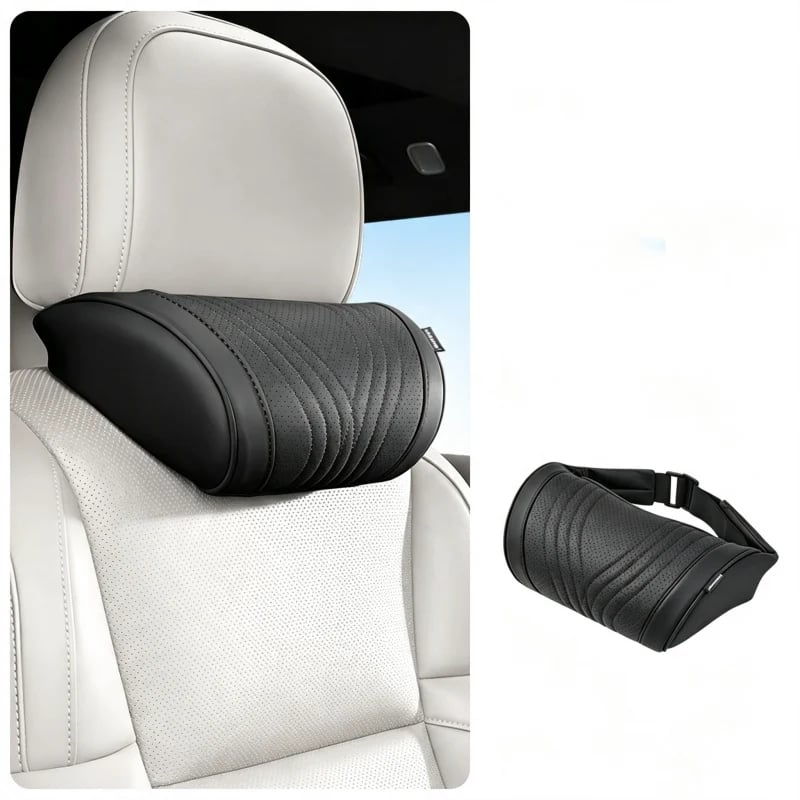 Almohada Monizes™ ergonómica de espuma viscoelástica para cuello y soporte lumbar para automóvil