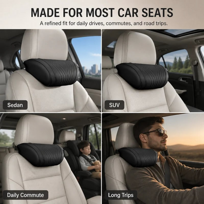Almohada Monizes™ ergonómica de espuma viscoelástica para cuello y soporte lumbar para automóvil