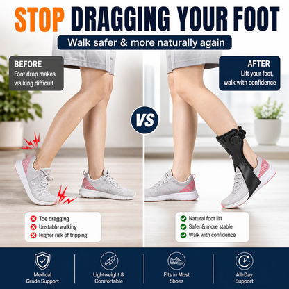Monizes® Drop Foot Support AFO Brace with Inflatable Airbag