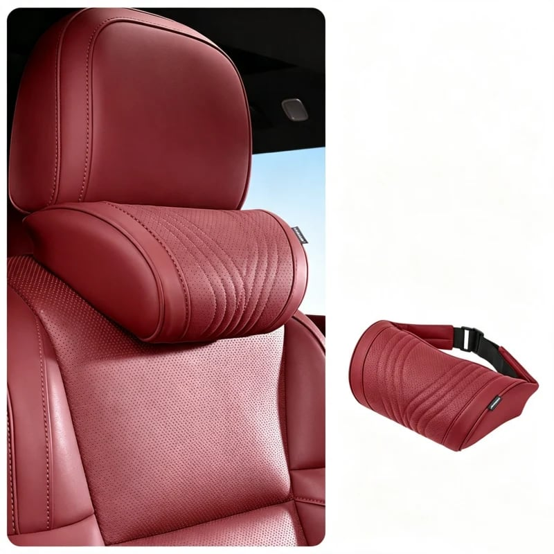 Almohada Monizes™ ergonómica de espuma viscoelástica para cuello y soporte lumbar para automóvil