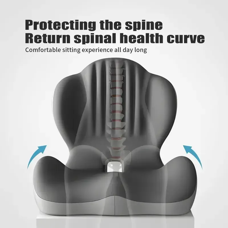Monizes™ ErgoNest – Cojín Integrado de Asiento y Soporte Lumbar de Espuma Viscoelástica