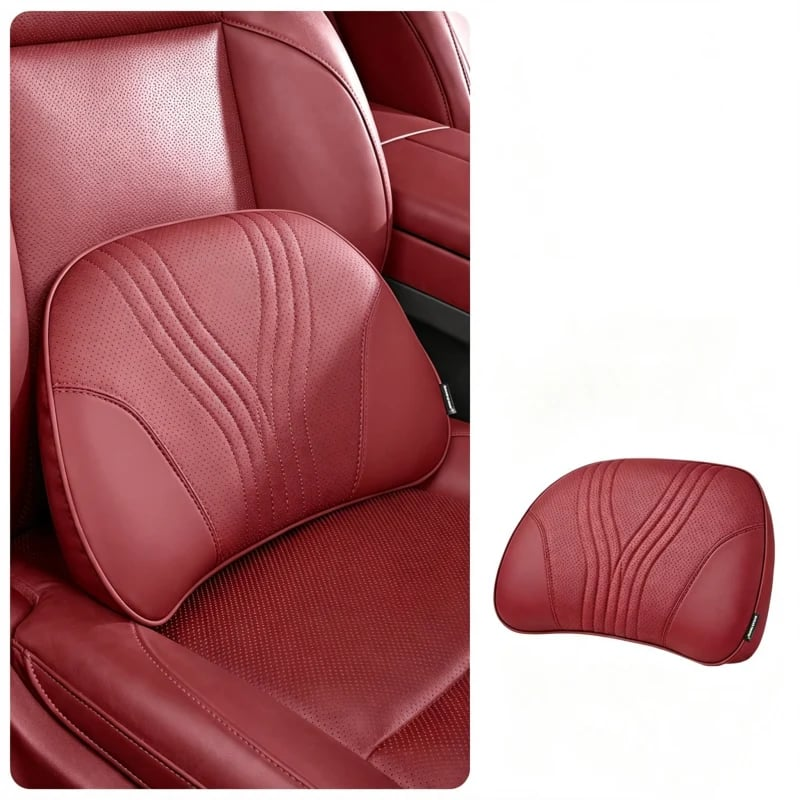 Almohada Monizes™ ergonómica de espuma viscoelástica para cuello y soporte lumbar para automóvil