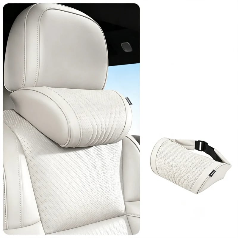 Almohada Monizes™ ergonómica de espuma viscoelástica para cuello y soporte lumbar para automóvil
