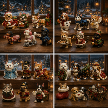 24 Days of Christmas Pet Parade Advent Calendar – 24 Unique Holiday Pet Miniatures