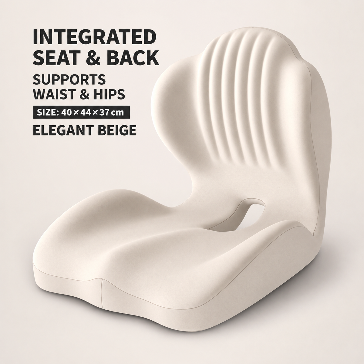 Monizes™ ErgoNest – Cojín Integrado de Asiento y Soporte Lumbar de Espuma Viscoelástica