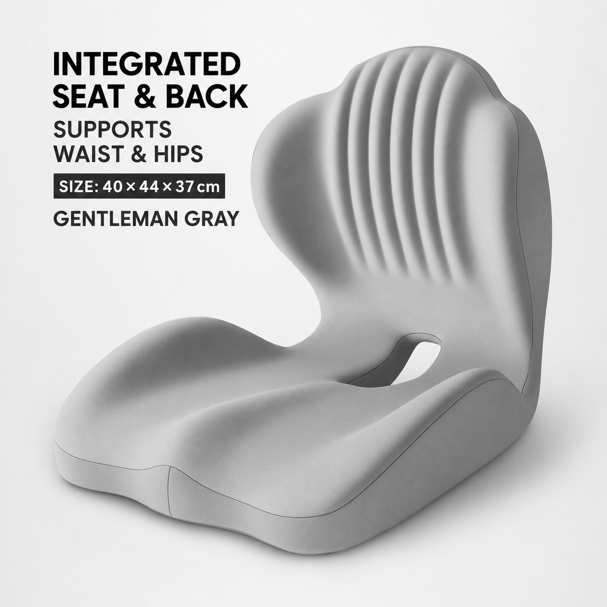 Monizes™ ErgoNest – Cojín Integrado de Asiento y Soporte Lumbar de Espuma Viscoelástica