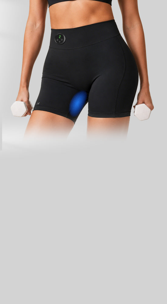 Engage pelvic-floor and core muscles with EMS