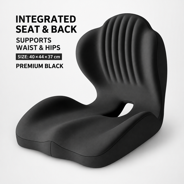 Monizes™ ErgoNest – Cojín Integrado de Asiento y Soporte Lumbar de Espuma Viscoelástica