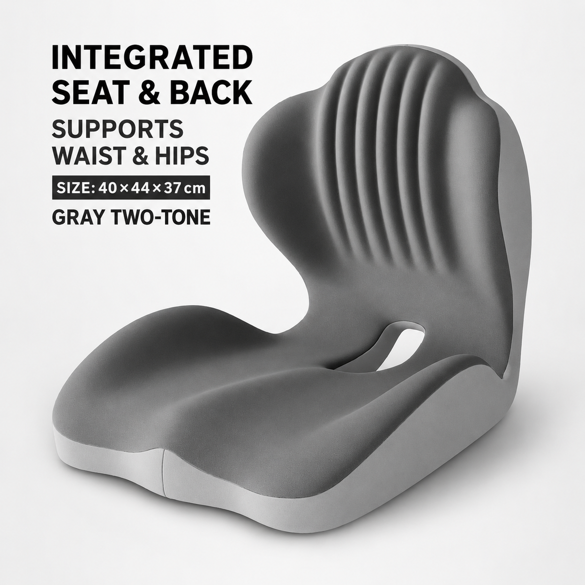 Monizes™ ErgoNest – Cojín Integrado de Asiento y Soporte Lumbar de Espuma Viscoelástica